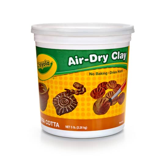 8 Pack: Crayola&#xAE; 5lb. Terra Cotta Air-Dry Clay